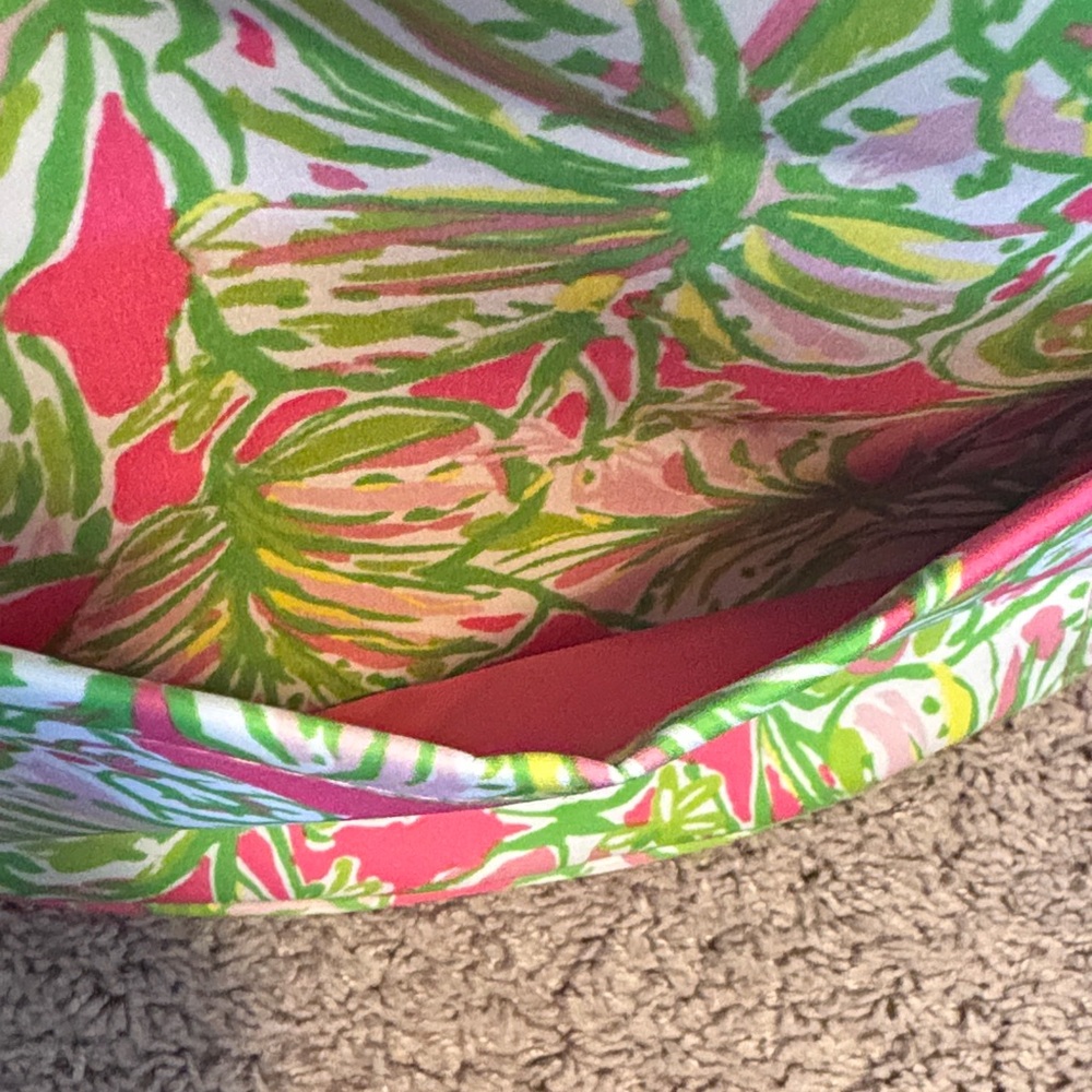 Lily Pulitzer Pink and Green Collapsable Cooler Tote - Picture 4 of 12